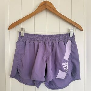 Adidas Women's Purple Lavender Running Shorts Athletic Workout Gym Athleisure XS